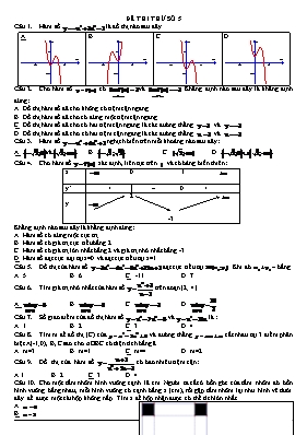 Đề thi thử môn Toán - Đề 5